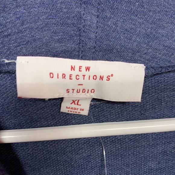 New Directions Blue Cowl Neck Top Women’s XL - Picture 4 of 9